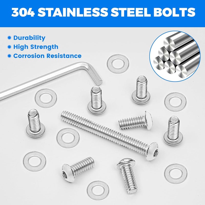 AEEAST Store 17Pcs Inner Batwing Fairing Bolts, Motorcycle Windshield Bolts 304 Stainless Steel Fairing Screws Windshield Trim Bolts Fit for Harley Touring Street Glide Electra Glide Trike Glide 1996-Later - Image 2